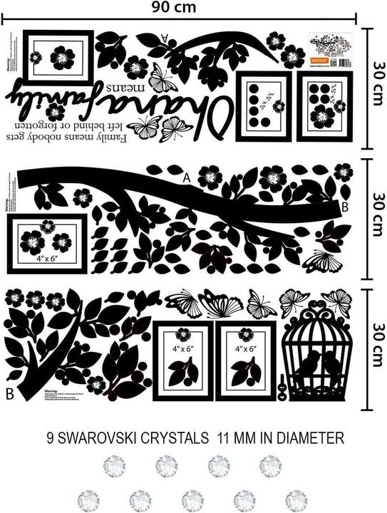 Walplus Ohana Family Tree (185 x 90 cm)