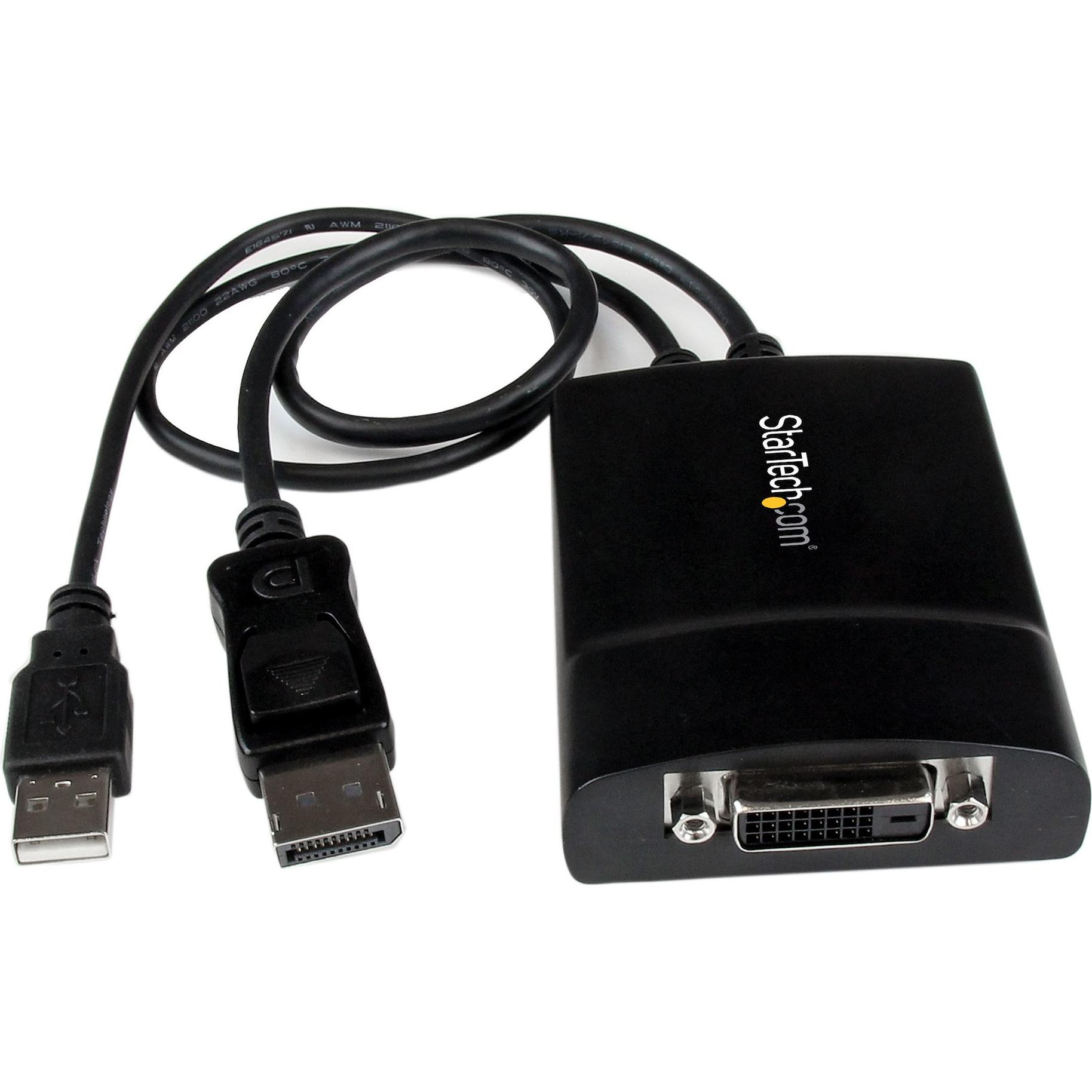 StarTech Adattatore Attivo Da DP A Dvi dl dl Attivo (DVI), Adattatore dati + video, Nero