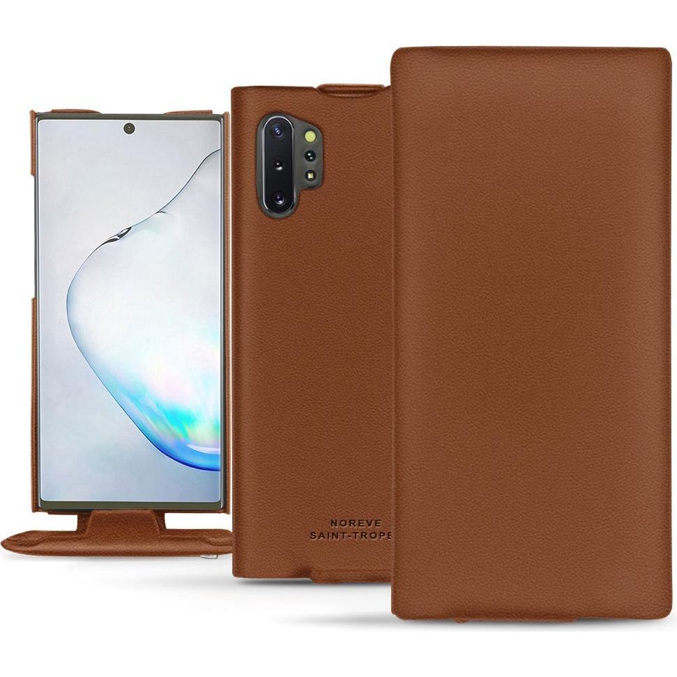 Thumbnail - Noreve Lederschutzhülle vertikal (Samsung Galaxy Note 10+), Smartphone Hülle, Braun
