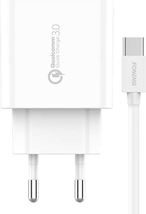 Image du produit Foneng Chargeur QC3.0 USB EU46 Type-C (18 W, 1 portion)