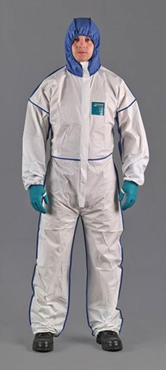 Ansell Protective coverall AlphaTec® 1800 Comfort size S white/blue PPE category III (S)