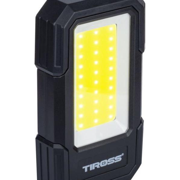 Tiross, Torcia, Torcia elettrica TS-1914 multifunzionale. 3W COB 3xAA Magnete (6 cm, 300 lm)