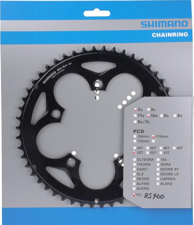 Shimano Chainring FC-RS400 50 teeth F (50)
