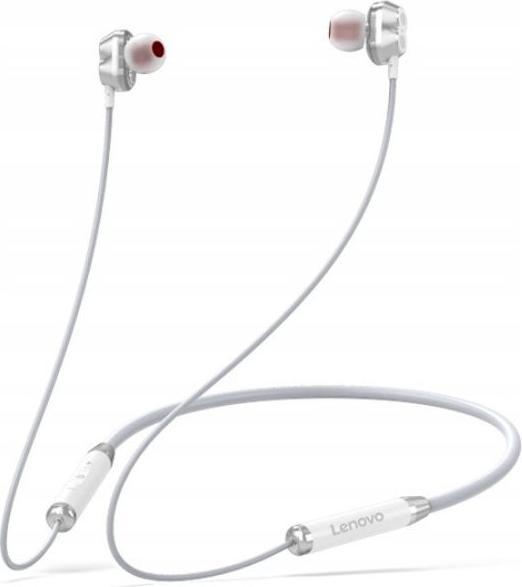 Lenovo HE08 moving coil headphones wireless Bluetooth in-ear white (12 h, Wireless)
