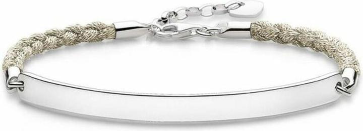 Immagine prodotto Thomas Sabo Bracciale Beige Mokuba (18 cm, Argento, Materiale sintetico)