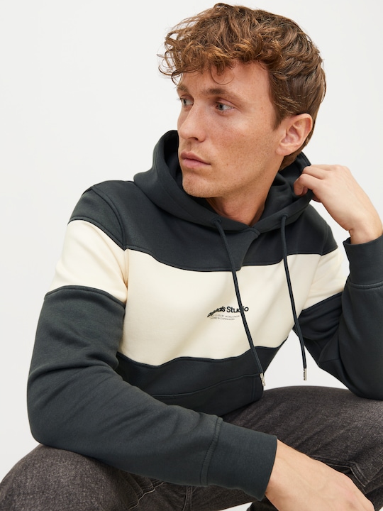 Produktbild Jack & Jones Jorvesterbro Block Sweat Hood Styd Aw24 (XXL)
