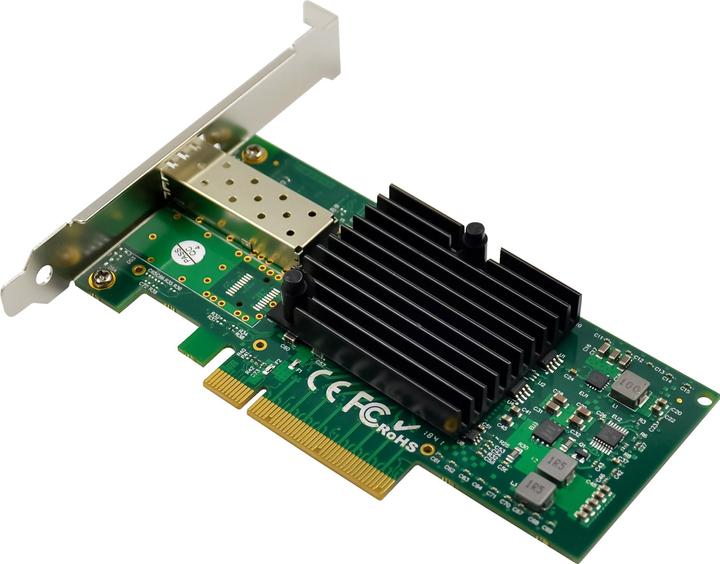 Immagine prodotto InLine Scheda di rete 10 Gigabit, 1x SFP+, PCIe x8, incl. staffa per slot a basso profilo (PCI-E x8)