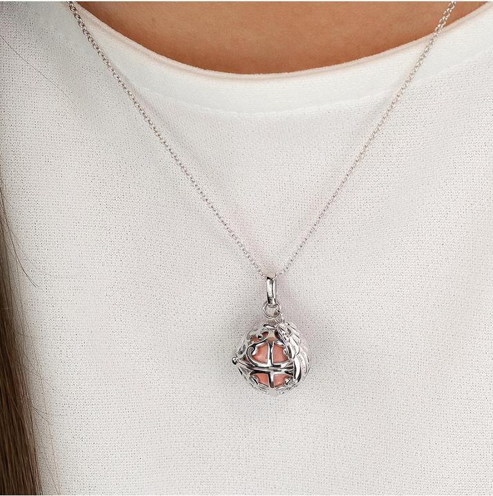 Produktbild Engelsrufer mit Flügel Halskette (Sterling Silber 925, 45 cm)