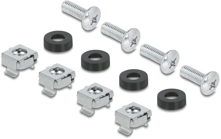 Produktbild Delock 48.26cm 19zoll Schutzschalterleiste mit Abdeckung und Hutschiene 3 HE Metall schwarz