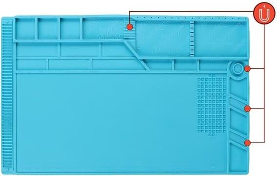 Image du produit Velleman FOURNITURE DE SOUDEUR EN SILICONE 550 x 350 mm (Racks)