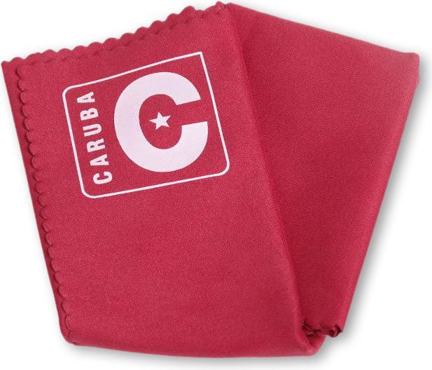 Caruba Chiffon microfibre pour objectif 30x30 rouge