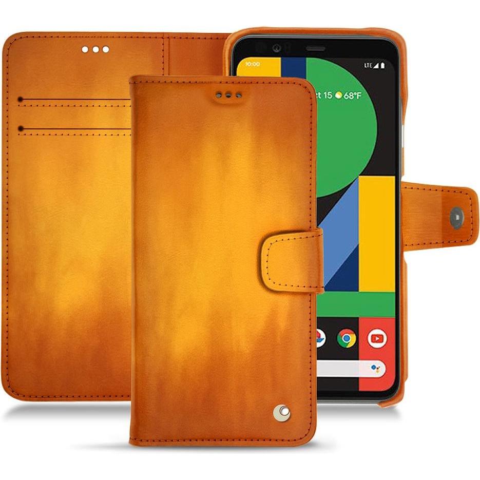 Thumbnail - Noreve Lederschutzhülle Wallet (Google Pixel 4 XL), Smartphone Hülle, Orange