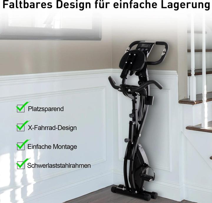 Actual product image Homcom Bike trainer with LCD display