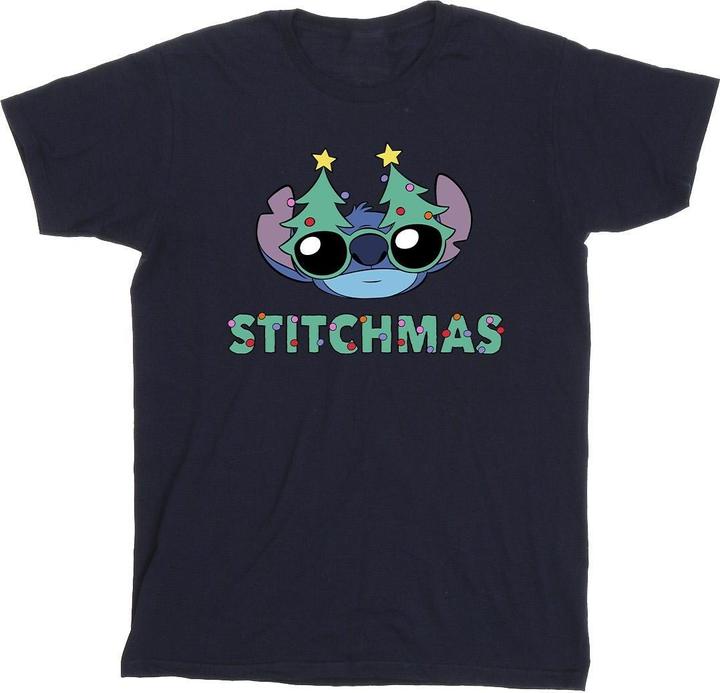 Immagine prodotto Disney Lilo & Stitch Stitchmas Glasses Maglietta Uomo (S)