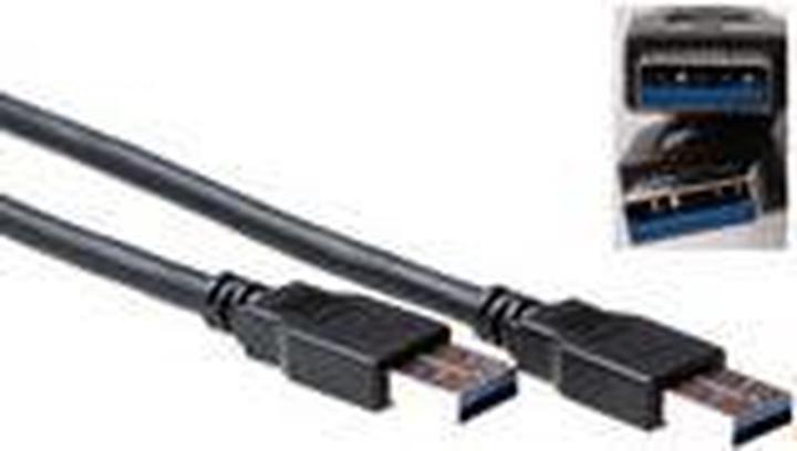 Image du produit ACT SB0002 Câble USB A USB A Mâle Mâle Noir USB 5m (5 m, USB 3.0)