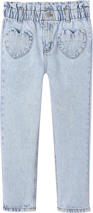 Produktbild Vertbaudet Mädchen Paperbag-Jeans mit Herz-Taschen (104)