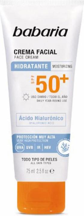 Image du produit Babaria Sol Facial Hialuronico 75ml (Crème solaire visage, SPF 50, 75 ml)