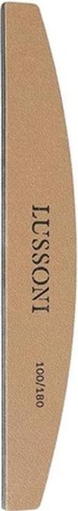 Tools for Beauty T4B Lussoni Premium Half-Moon Nail Files 100/180 Grit for Natural and Hardened Nails - Pack of 10