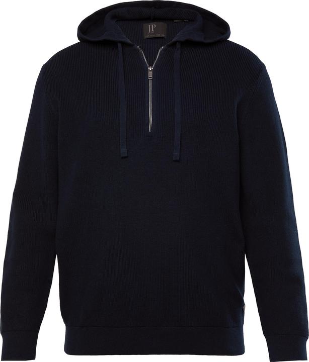 Produktbild JP1880 Strickhoodie, Kapuze, Rippstrick, Zipper, bis 7 XL (6XL)