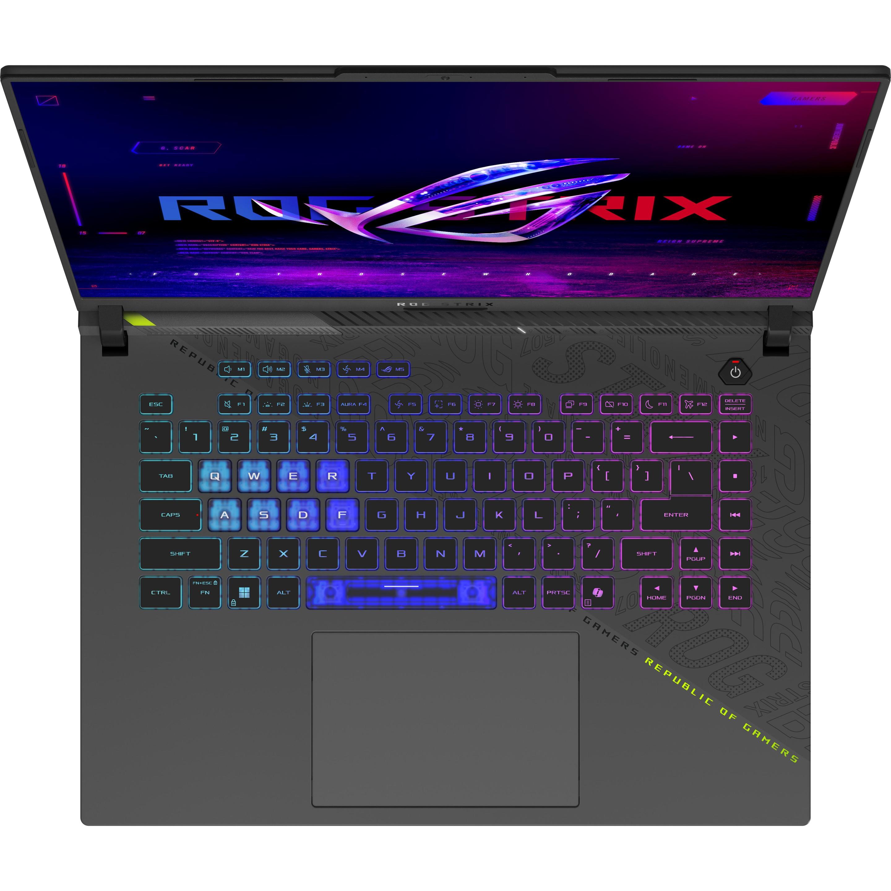 ASUS ROG Strix G16 RTX 5070 Ti (16", 1000 GB, 32 GB, Deutschland), Notebook, Grau