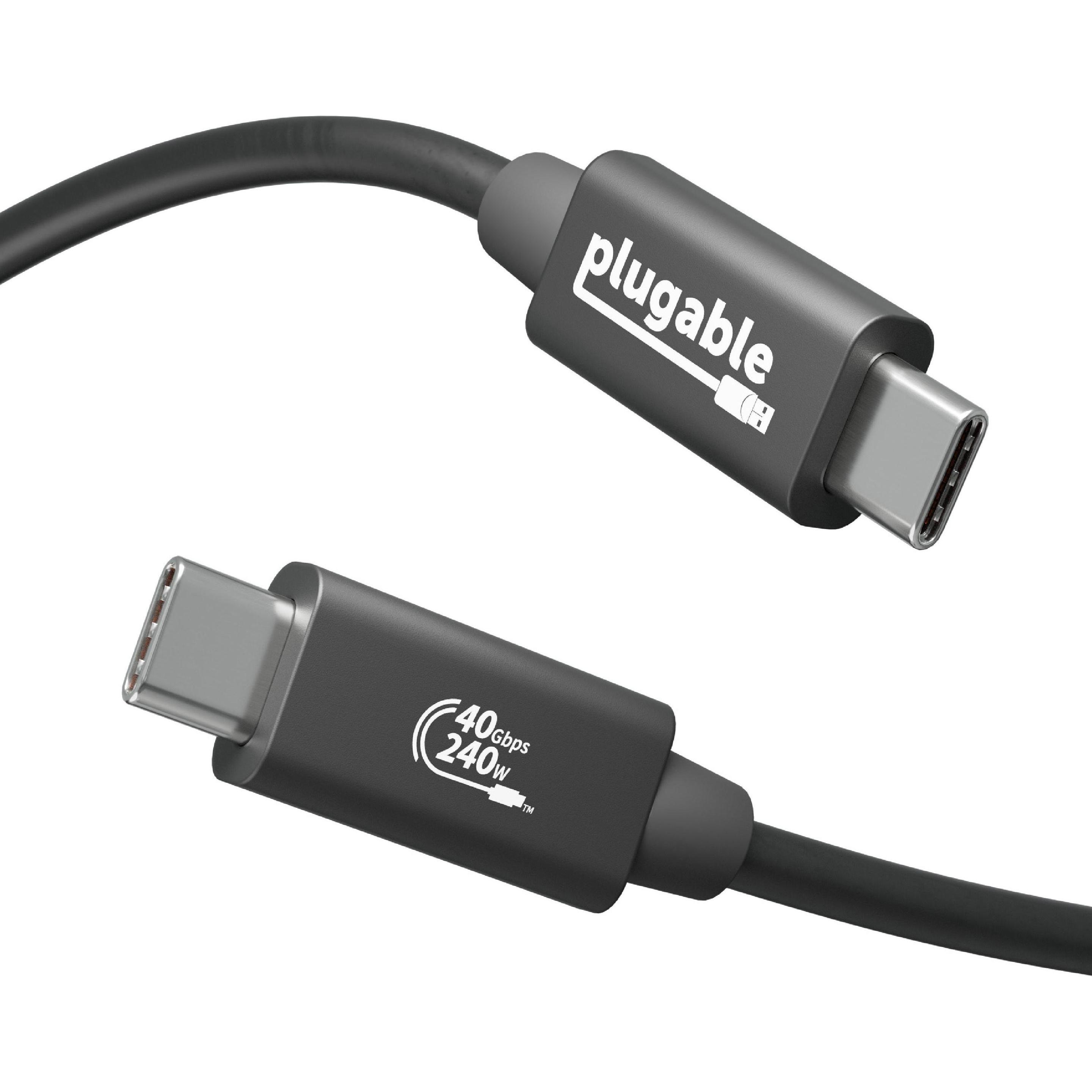 Plugable USB4 240W EPR Cable 3.3ft (1m) (1 m), Schnittstellenkabel