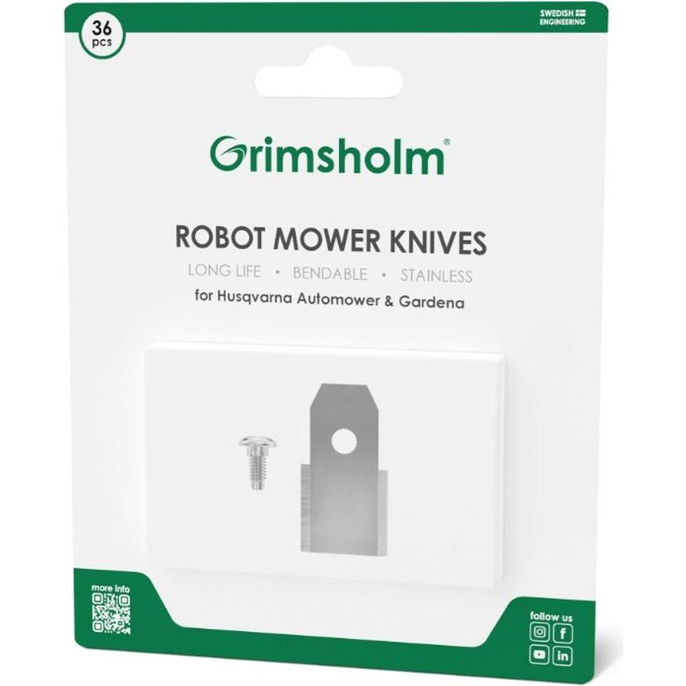 NoName, Accessori per macchinari da giardino, Set di lame per robot da giardino Husqvarna 36 pezzi. (Tosaerba, Lame per tosaerba + lame di ricambio pe