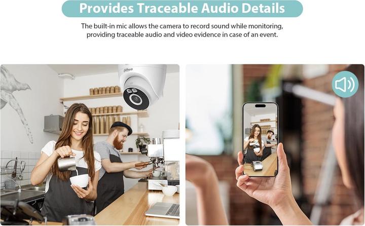 Actual product image Dahua Lite HAC-HFW1400R-VF-IRE6 CCTV Security Camera Indoor & Outdoor Storey Pixel Ceiling/Wall/Pole (2560 x 1440 Pixels)