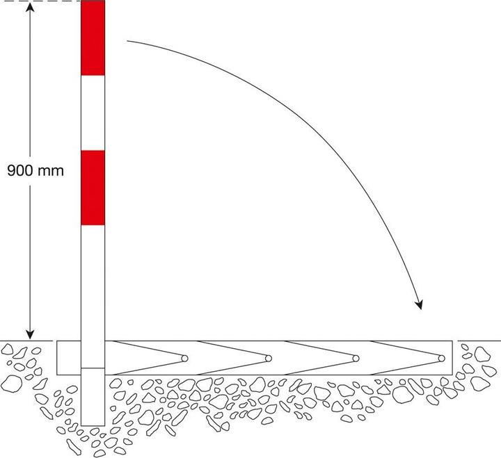 Actual product image kaiserkraft Barrier post