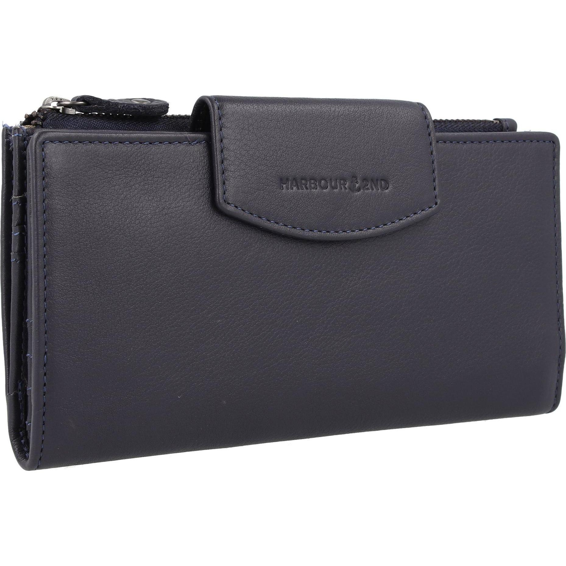 Thumbnail - Harbour 2nd, Damen, Portemonnaie, Just Pure Ulla Geldbörse RFID Schutz Leder 20 cm, Blau