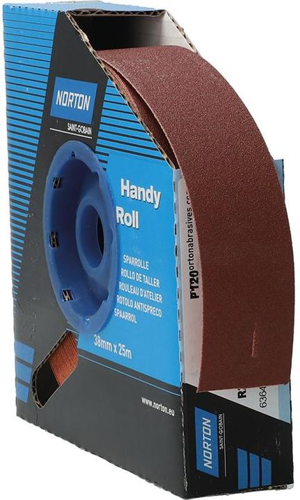 Actual product image Magni Norton Mobile Rolls - Abrasive paper roll R222 38 mm 25 m G120 (P120)