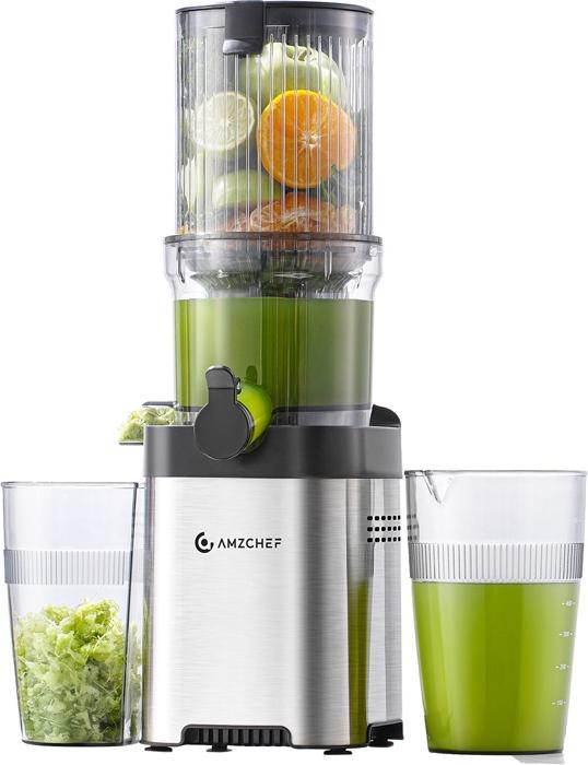 Amzchef CE-ZM1902M-SV Slow Juicer (Silver)