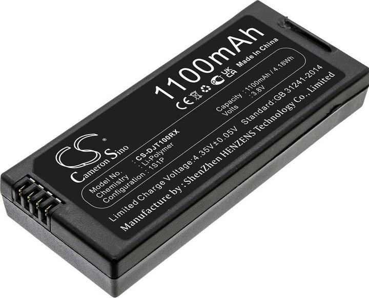 Actual product image CS Cameron Sino Replacement battery for DJI Tello, 1100 mAH 4.18 Wh 3.8 V