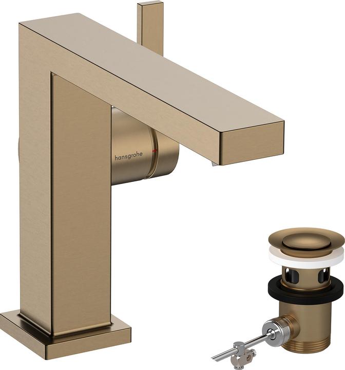 Image du produit hansgrohe Tecturis E ngreeps washboardkraan 110 Fine CoolStart met trekwaste Brushed Bronze