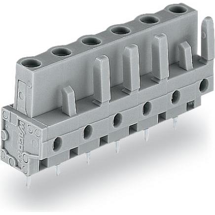 Wago Connettore femmina diritto THT, Cavo + Spina elettrica, Grigio