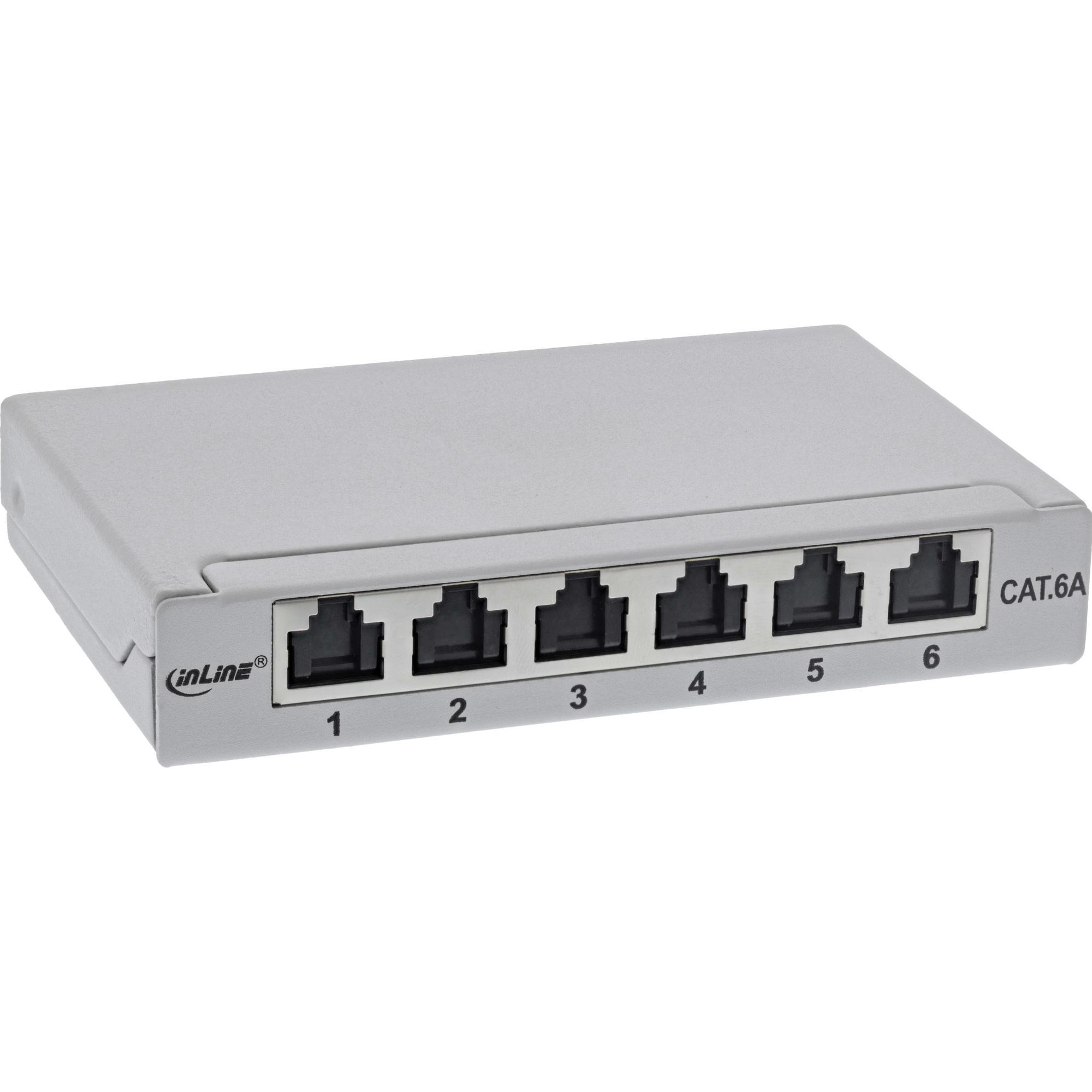 InLine Patchfeld Cat.6A 0, Server Zubehör, Grau