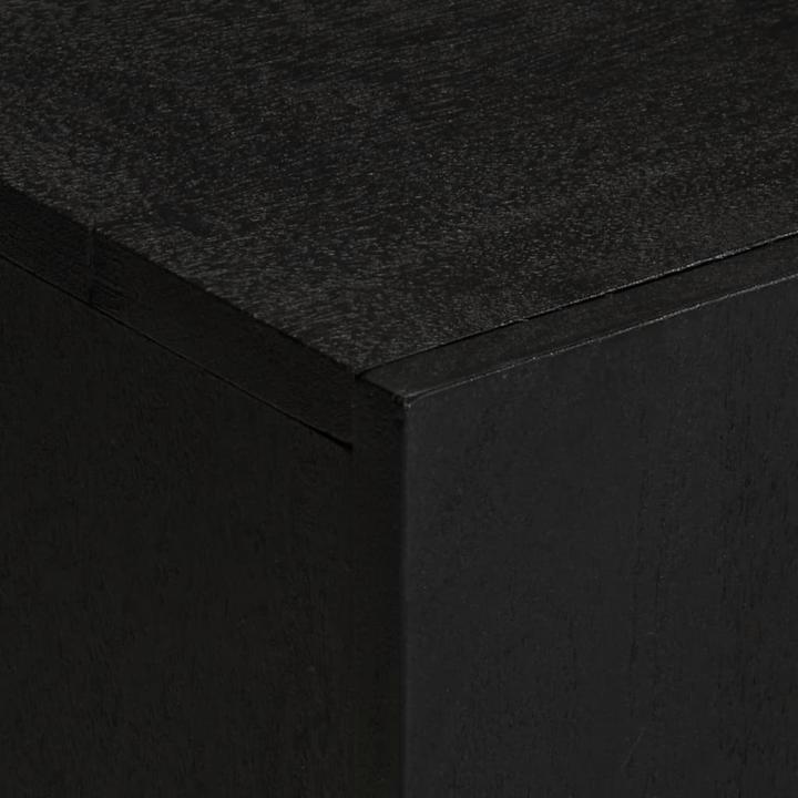 Actual product image vidaXL TV cabinet Lowboard TV cabinet TV table black wood-based material (100 x 33 x 46 cm)