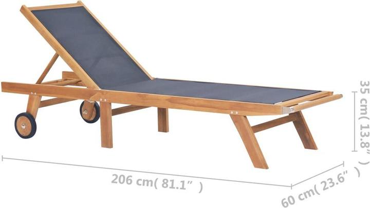 Actual product image vidaXL Sonnenliege (206 cm)