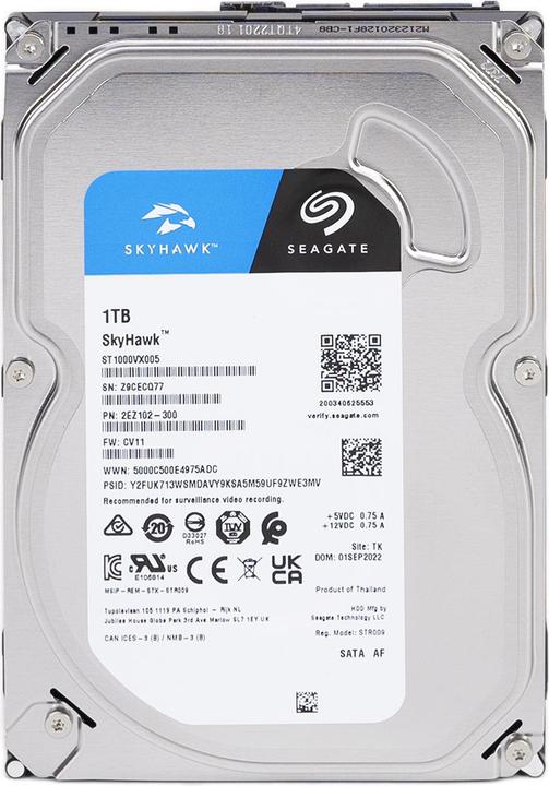 Produktbild Seagate Interne Festplatte SkyHawk HDD 1 TB CCTV ST1000VX005 (1 TB)