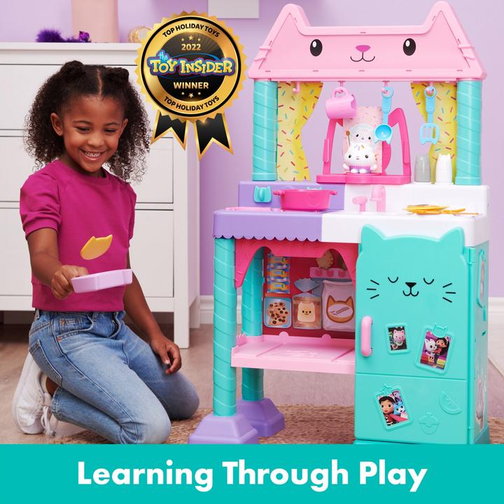 Productafbeelding Gabby's Dollhouse Gabby's Poppenhuis, Kinderkeukenset Cakey met Speelkeuken Accessoires, Speelgoed Eten, Geluid Eff