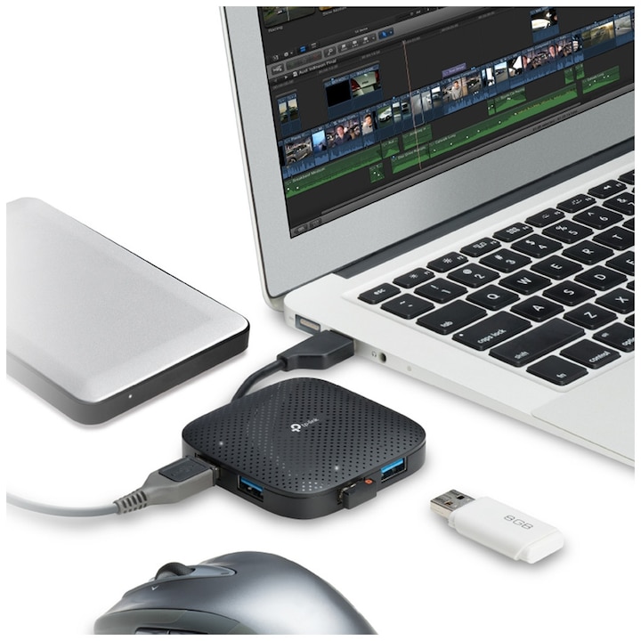 Actual product image TP-Link USB hub 4x USB 3.0 UH400 (USB-A, 4 Ports)