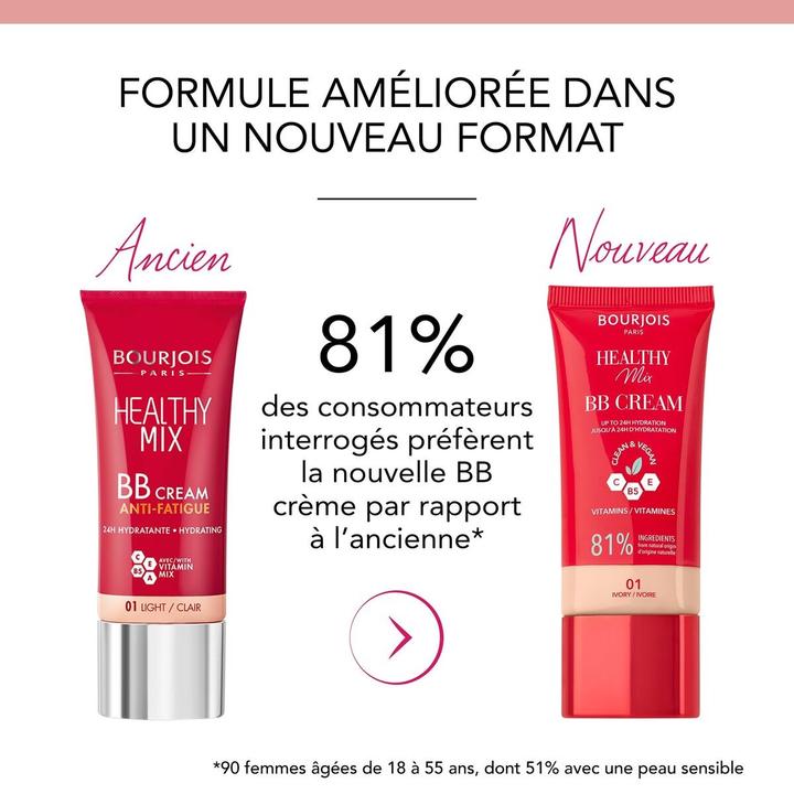 Produktbild Bourjois Healthy Mix Clean & Vegan BB Cream (Warm Beige, 30 ml)