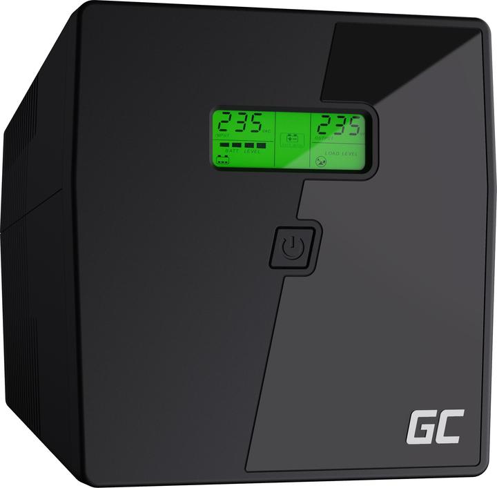 Image du produit GreenCell 1000VA 700WProtection contre les surtensions 230V Black - Onduleur (hors ligne) (1000 VA, 700 W, Standby Onduleur)