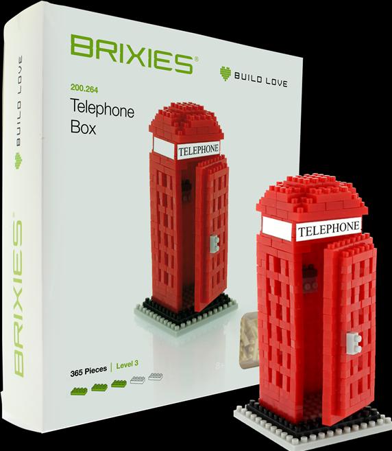 Produktbild Brixies Telefon Kabine London rot