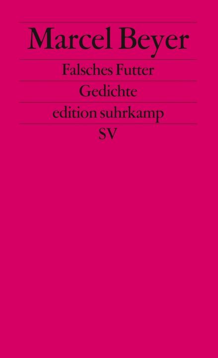 Produktbild Falsches Futter (Deutsch, Marcel Beyer, 1997)