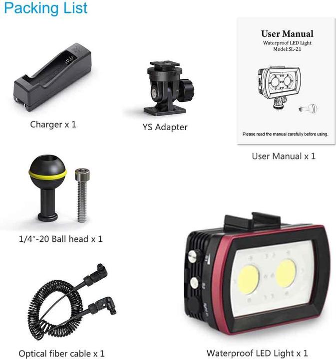 Image du produit Seafrogs SL-21 (éclairage de studio, Lumière vidéo)