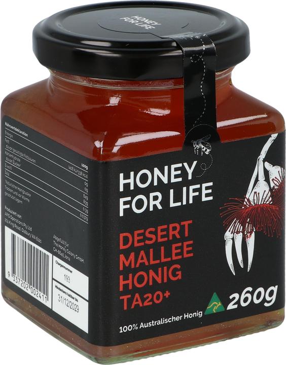 Produktbild Honey for life Desert Mallee TA 20+ | MGO Wert 800+ (260g) (260 g)