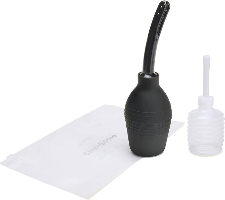 AquaClean Clean Scene 4 Piece Medical Grade Shower Set with Soft Nozzle - Premium Quality Enema Kit