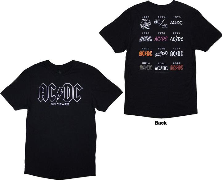 Image du produit AC/DC History Logo Back Print (L)