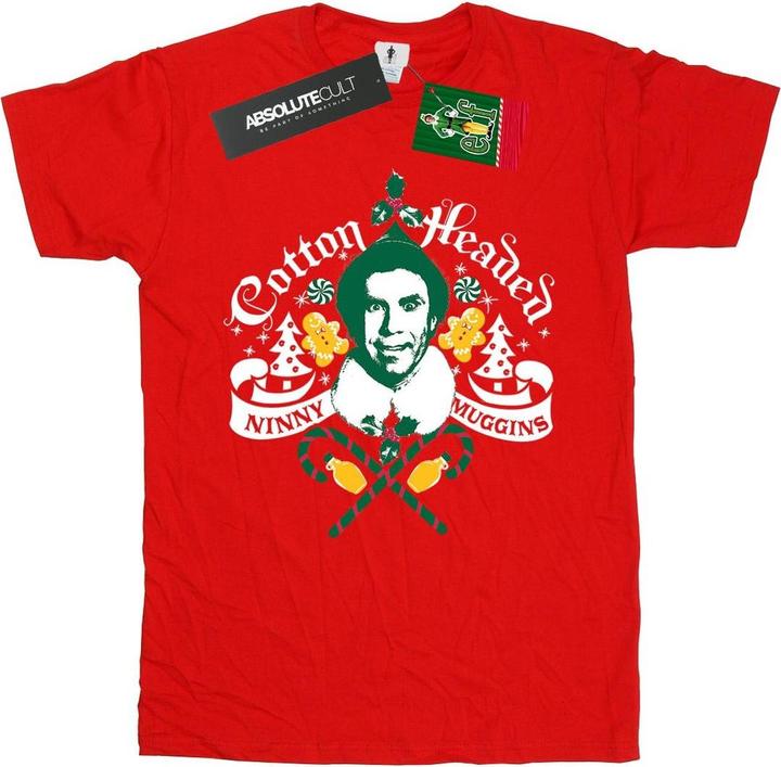 Actual product image Elf Mens Cotton Headed Ninny Muggins T-Shirt (L)