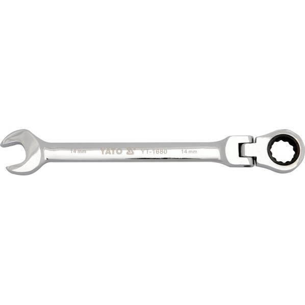 Yato, Schraubenschlüssel, Ring-Maulschlüssel mit Ratsche und Gelenk 24 mm (YT-1690) (24 mm)